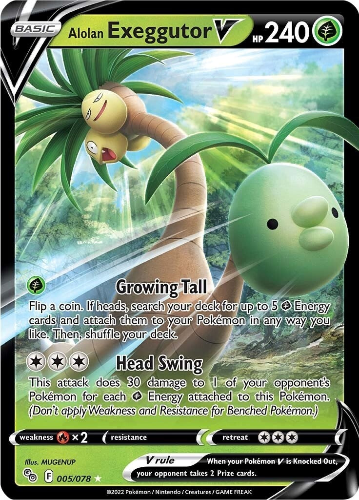 Image for Alolan Exeggutor V (005/078) (Pokemon GO) - Pokemon