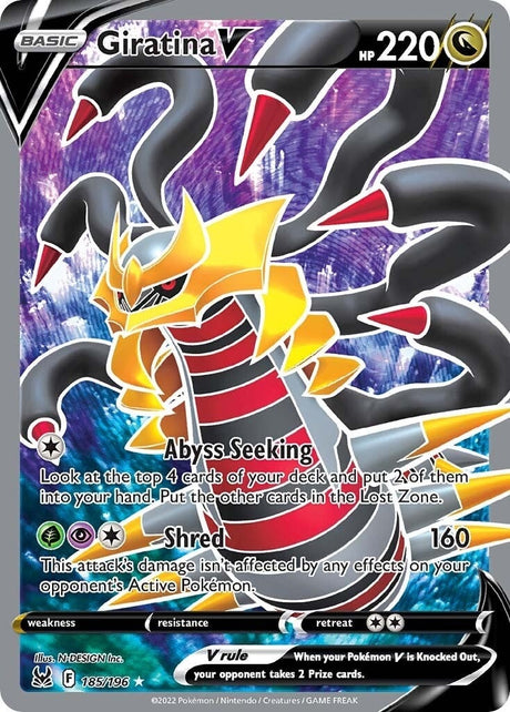 Image for Giratina V (Full Art) (185/196) (SWSH11: Lost Origin) - Pokemon