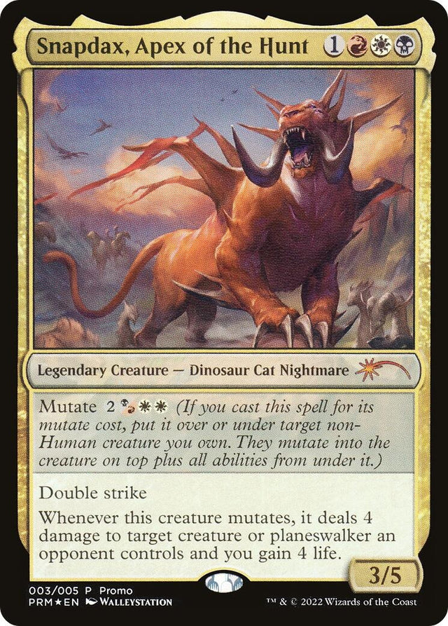 Image for Snapdax, Apex of the Hunt (2022 Lunar New Year Promo) (3) (Foil) (Unique and Miscellaneous Promos) (UMP) - Magic: The Gathering