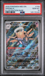 SHEDINJA ILLUSTRATION RARE 2025 POKEMON MEG EN-MEGA EVOLUTION PSA GEM MT 10