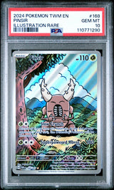 PINSIR ILLUSTRATION RARE 2024 POKEMON TWM EN-TWILIGHT MASQUERADE PSA GEM MT 10