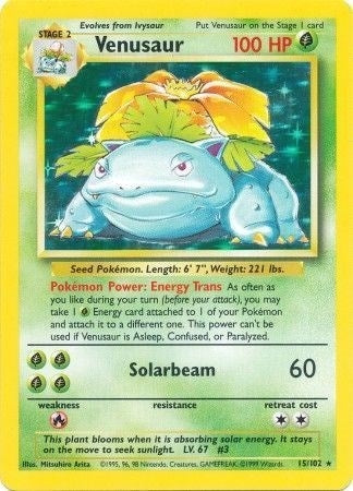 Image for Venusaur (015/102) (Base Set) - Pokemon