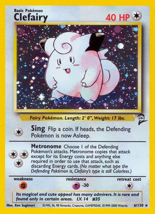 Image for Clefairy (006/130) (Base Set 2) - Pokemon