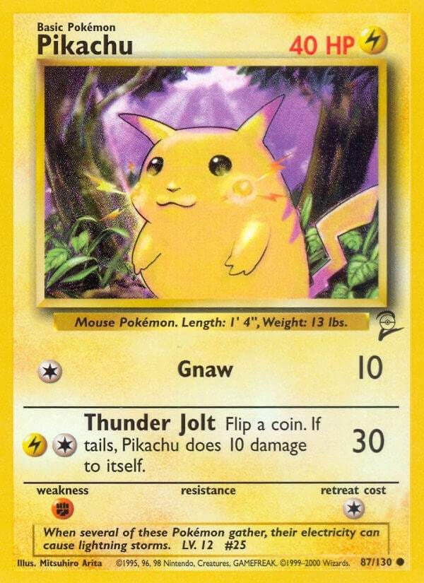 Image for Pikachu (087/130) (Base Set 2) - Pokemon