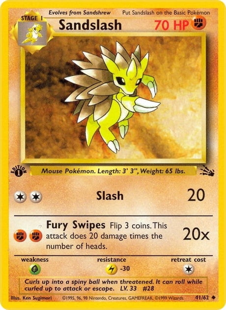 Image for Sandslash (41/62) (Fossil) - Pokemon