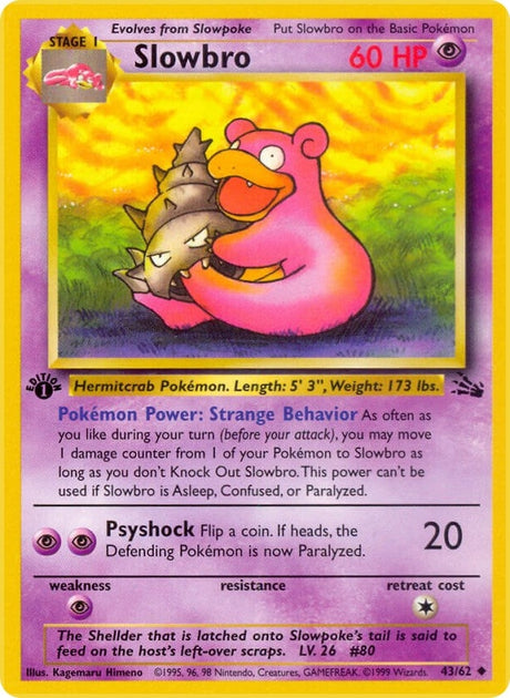 Image for Slowbro (43/62) (Fossil) - Pokemon