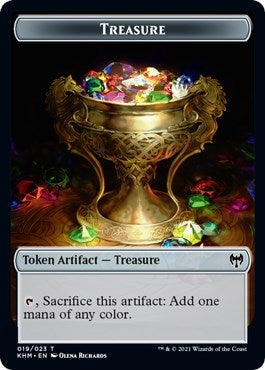 Image for Treasure // Clue Double-Sided Token (Pioneer 2022) (19 // 14) (Unique and Miscellaneous Promos) (UMP) - Magic: The Gathering