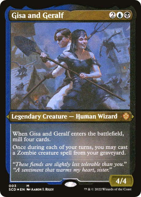Image for Gisa and Geralf (Foil Etched) (3) (Foil) (Starter Commander Decks) - Magic: The Gathering