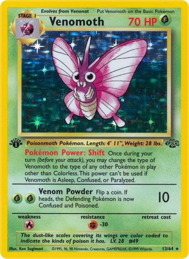 Image for Venomoth (13) (13/64) (Jungle) - Pokemon