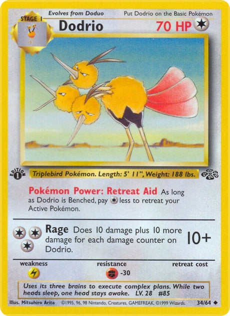 Image for Dodrio (34/64) (Jungle) - Pokemon