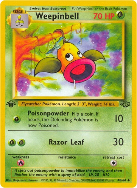 Image for Weepinbell (48/64) (Jungle) - Pokemon