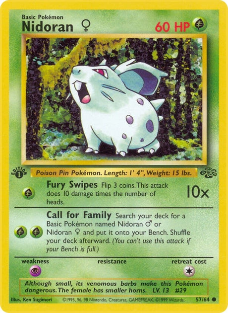 Image for Nidoran F (57/64) (Jungle) - Pokemon