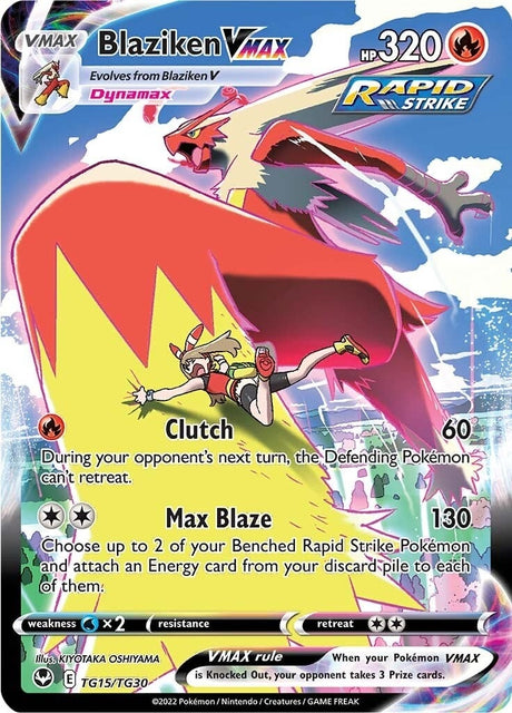 Image for Blaziken VMAX (TG15/TG30) (SWSH12: Silver Tempest Trainer Gallery) - Pokemon