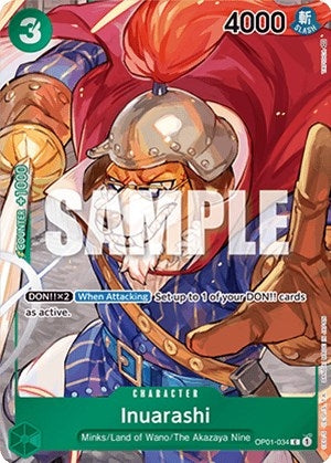 Image for Inuarashi (Box Topper) (OP01-034) (Romance Dawn) - One Piece Card Game