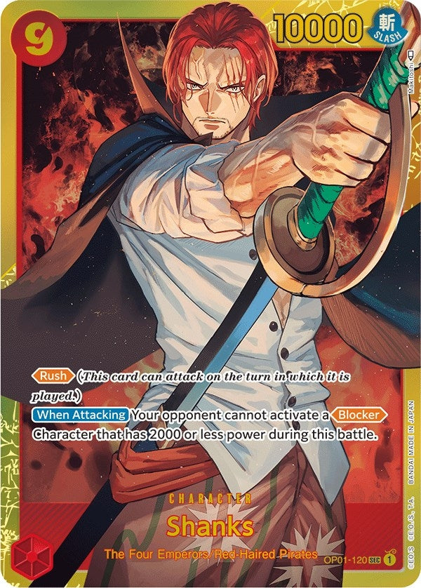 Image for Shanks (OP01-120) (Foil) (Romance Dawn) - One Piece Card Game