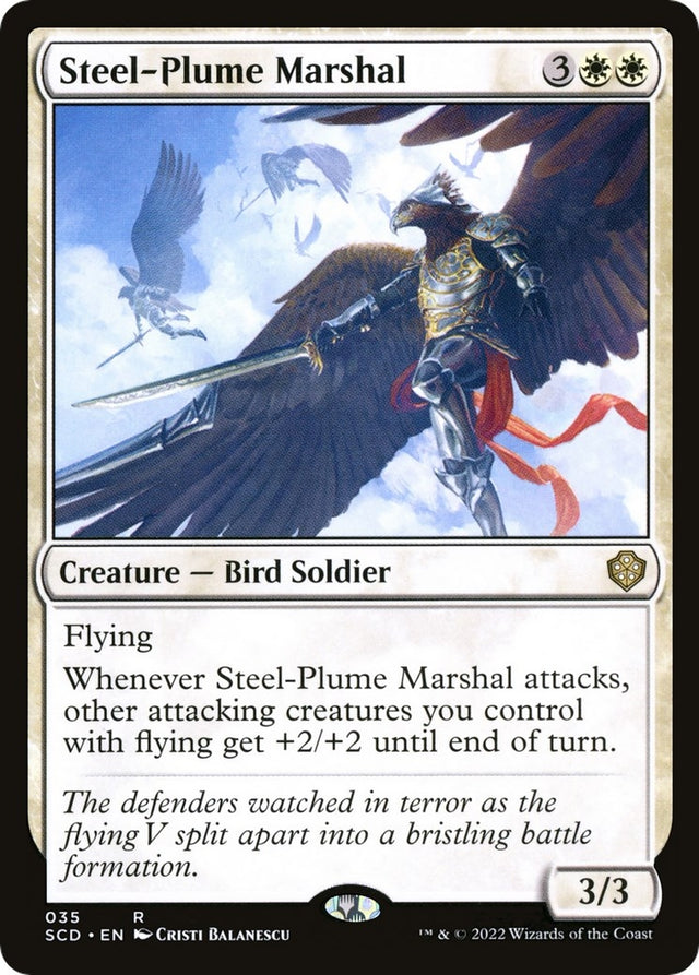 Image for Steel-Plume Marshal (35) (Starter Commander Decks) - Magic: The Gathering