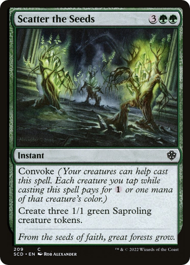 Image for Scatter the Seeds (209) (Starter Commander Decks) - Magic: The Gathering
