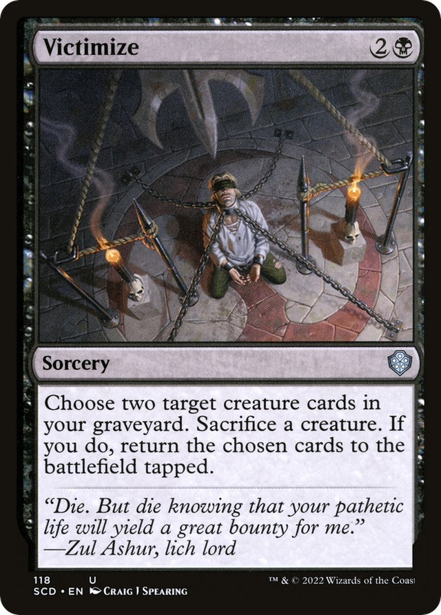 Image for Victimize (118) (Starter Commander Decks) - Magic: The Gathering