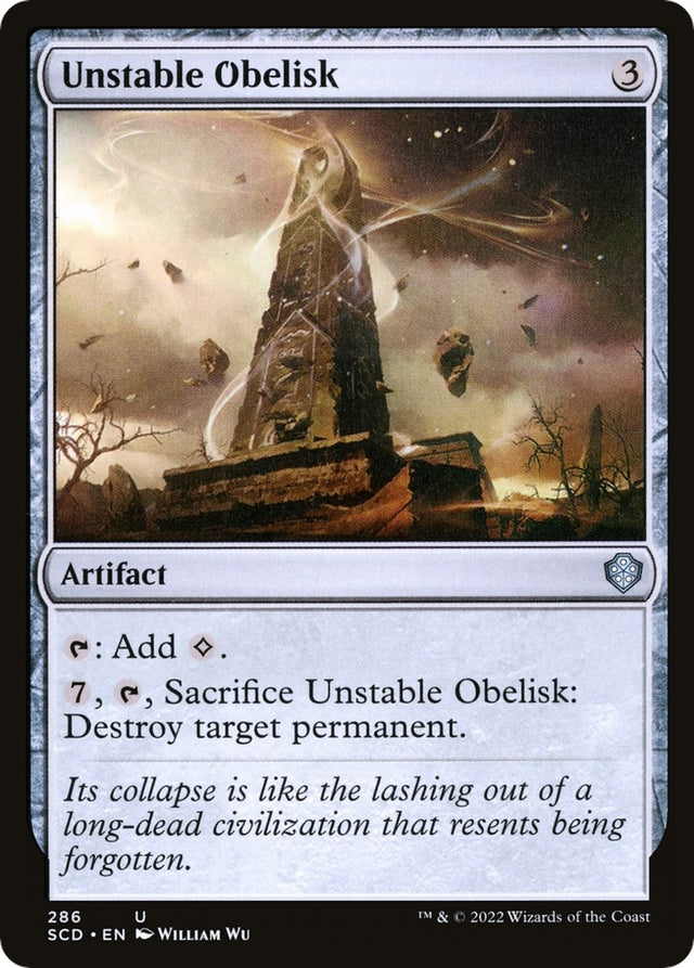 Image for Unstable Obelisk (286) (Starter Commander Decks) - Magic: The Gathering