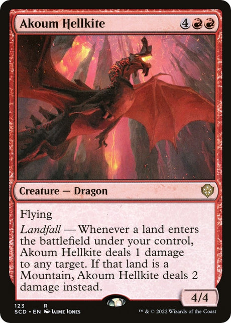 Image for Akoum Hellkite (123) (Starter Commander Decks) - Magic: The Gathering