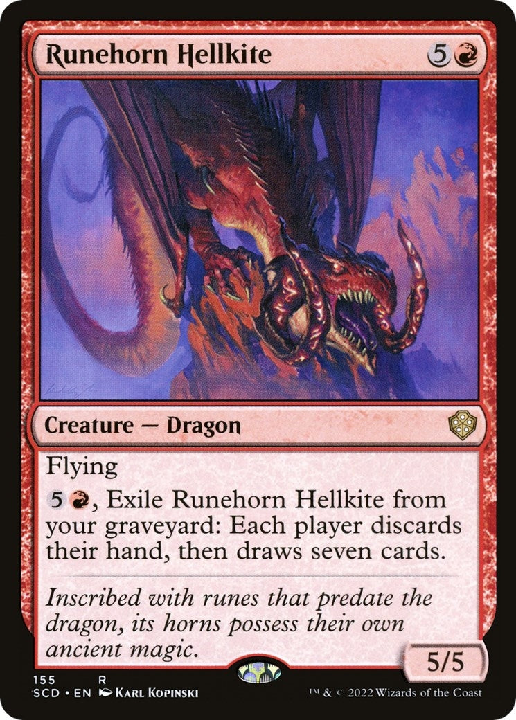 Image for Runehorn Hellkite (155) (Starter Commander Decks) - Magic: The Gathering