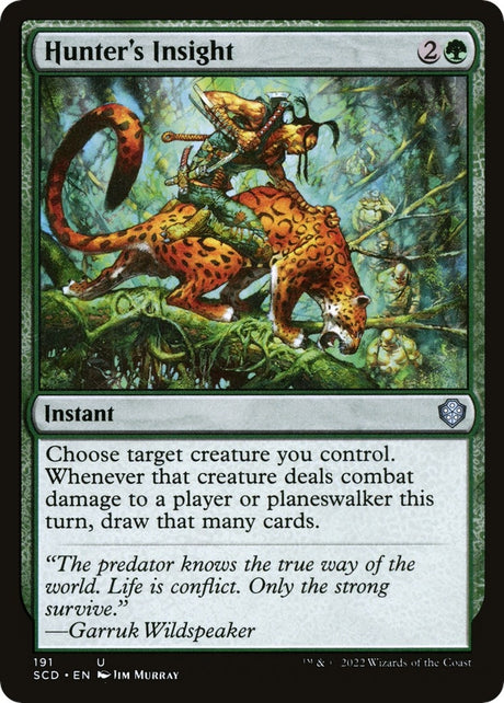 Image for Hunter's Insight (191) (Starter Commander Decks) - Magic: The Gathering