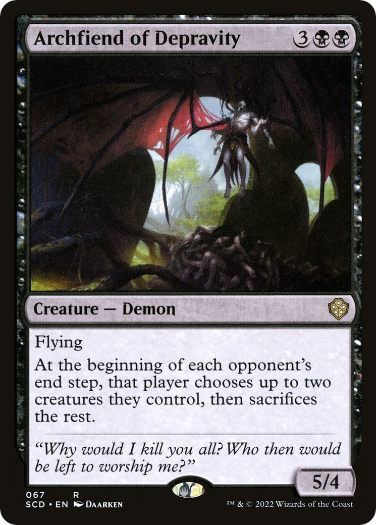 Image for Archfiend of Depravity (67) (Starter Commander Decks) - Magic: The Gathering