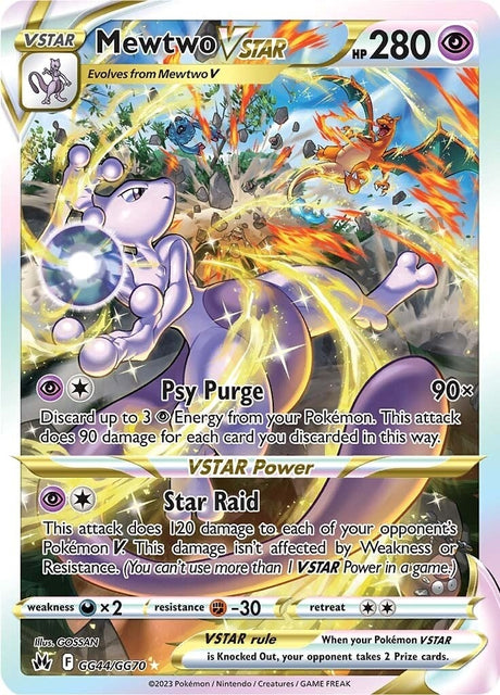 Image for Mewtwo VSTAR (GG44/GG70) (Crown Zenith: Galarian Gallery) - Pokemon