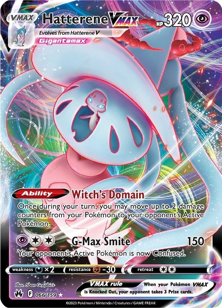 Image for Hatterene VMAX (066/159) (Crown Zenith) - Pokemon