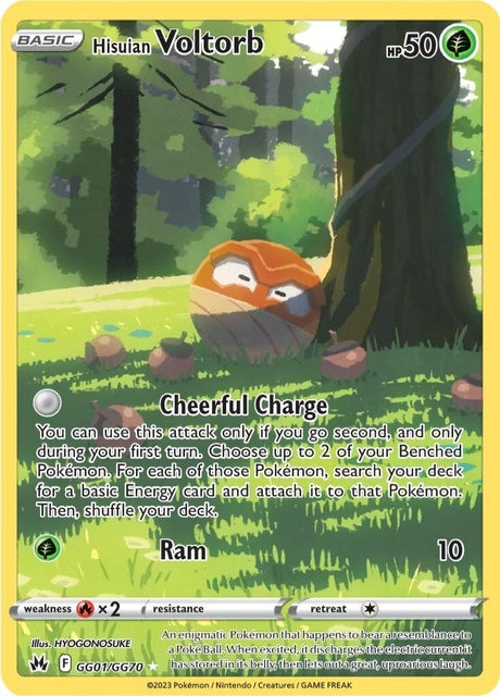 Image for Hisuian Voltorb (GG01/GG70) (Crown Zenith: Galarian Gallery) - Pokemon