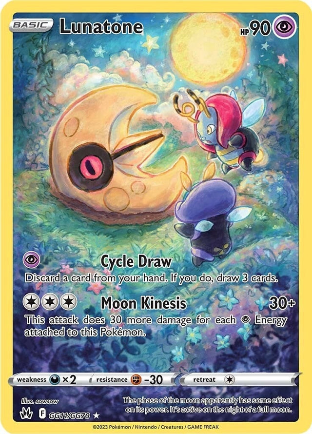 Image for Lunatone (GG11/GG70) (Crown Zenith: Galarian Gallery) - Pokemon