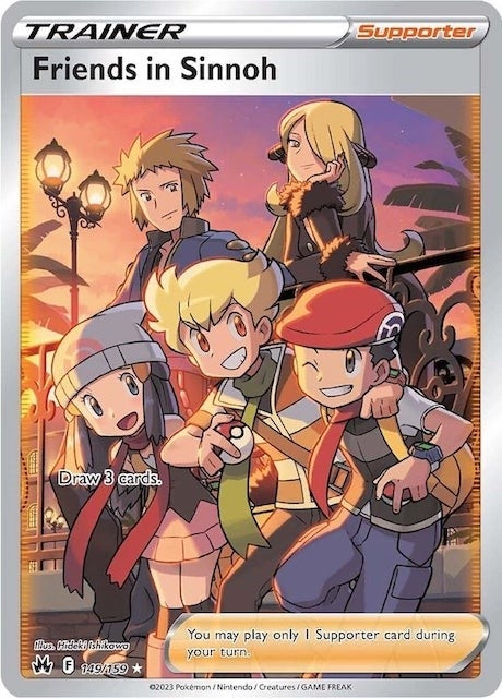 Image for Friends in Sinnoh (Full Art) (149/159) (Crown Zenith) - Pokemon