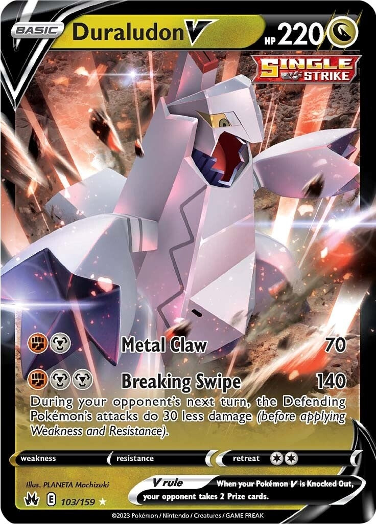 Image for Duraludon V (103/159) (Crown Zenith) - Pokemon