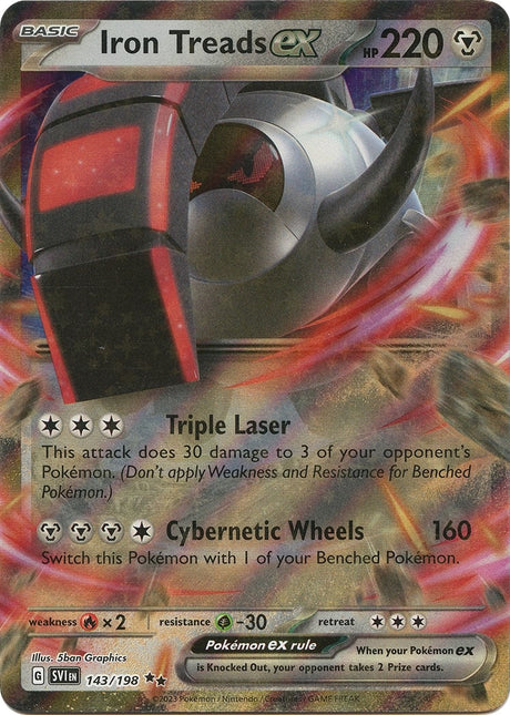 Image for Iron Treads ex (143/198) (SV01: Scarlet & Violet Base Set) - Pokemon