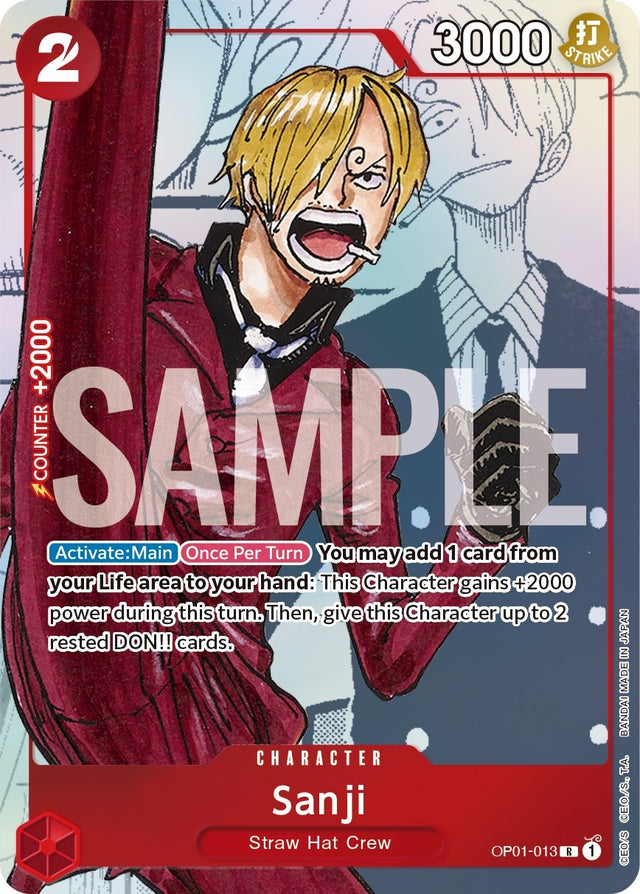 Image for Sanji - OP01-013 (Alternate Art) (OP01-013) (Foil) (One Piece Promotion Cards) - One Piece Card Game