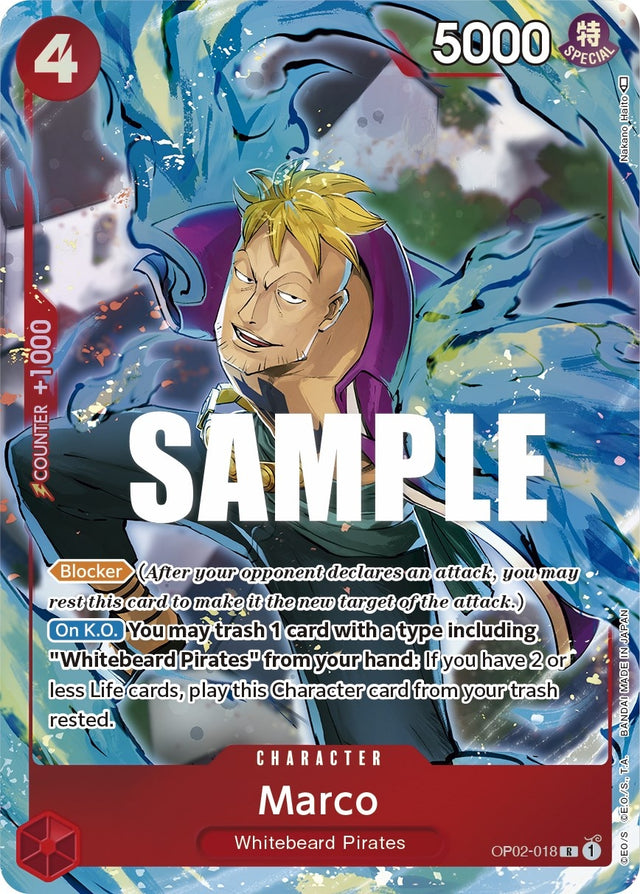 Image for Marco (Alternate Art) (OP02-018) (Foil) (Paramount War) - One Piece Card Game