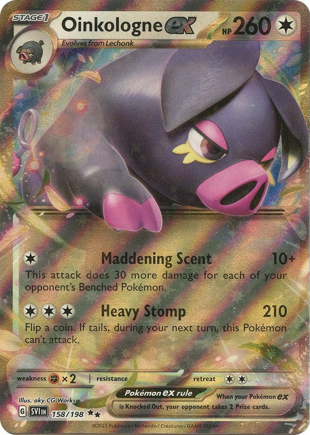 Image for Oinkologne ex (158/198) (SV01: Scarlet & Violet Base Set) - Pokemon