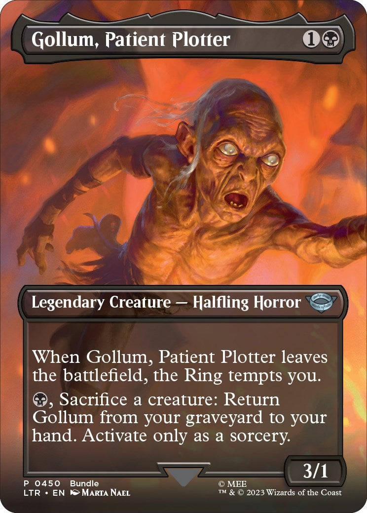 Image for Gollum, Patient Plotter (Borderless) (LTR Bundle) (450) (Unique and Miscellaneous Promos) (UMP) - Magic: The Gathering
