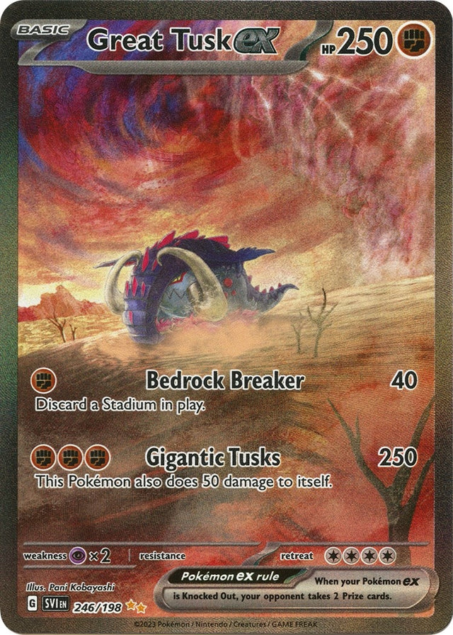Image for Great Tusk ex (246/198) (SV01: Scarlet & Violet Base Set) - Pokemon