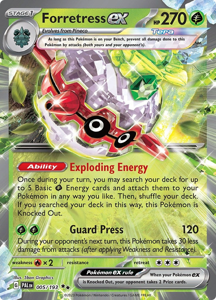 Forretress ex (005/193) (SV02: Paldea Evolved)