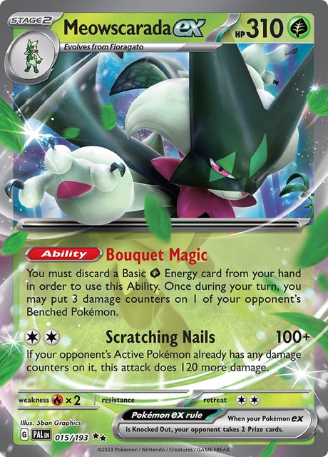 Image for Meowscarada ex (015/193) (SV02: Paldea Evolved) - Pokemon