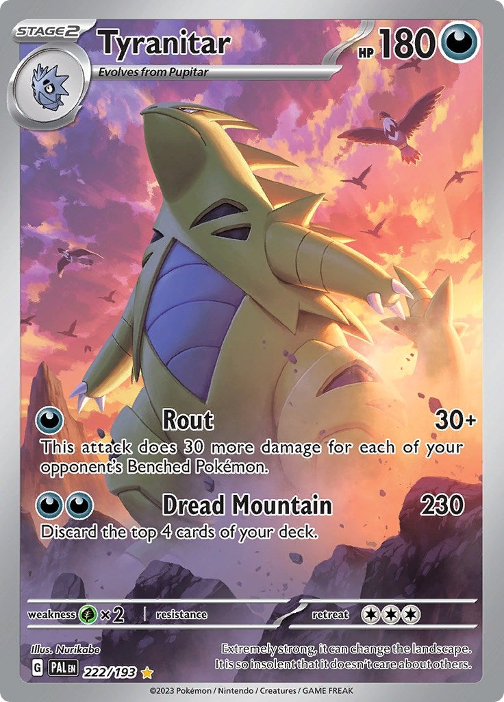 tyranitar card sleeves Tyranitar (222/193) (SV02: Paldea Evolved) – Grandad's Cards
