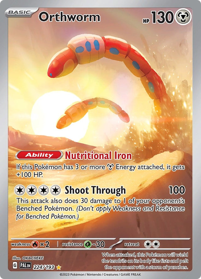 Image for Orthworm (224/193) (SV02: Paldea Evolved) - Pokemon