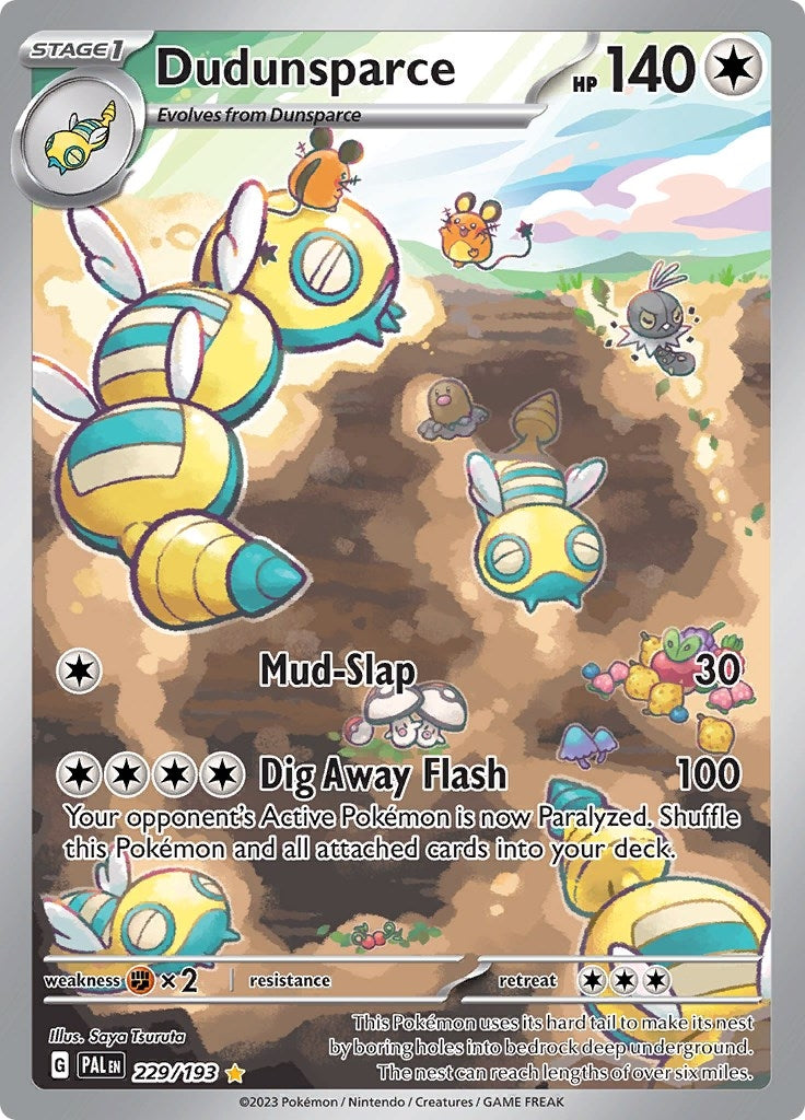 Image for Dudunsparce (229/193) (SV02: Paldea Evolved) - Pokemon