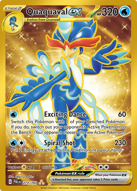 Image for Quaquaval ex (273/193) (SV02: Paldea Evolved) - Pokemon