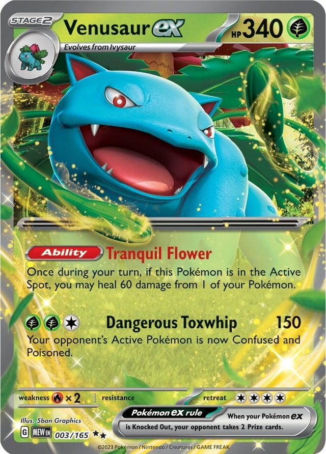 Image for Venusaur ex (003/165) (SV: Scarlet & Violet 151) - Pokemon