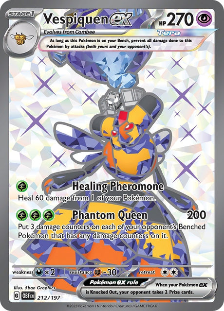 Image for Vespiquen ex (212/197) (SV03: Obsidian Flames) - Pokemon