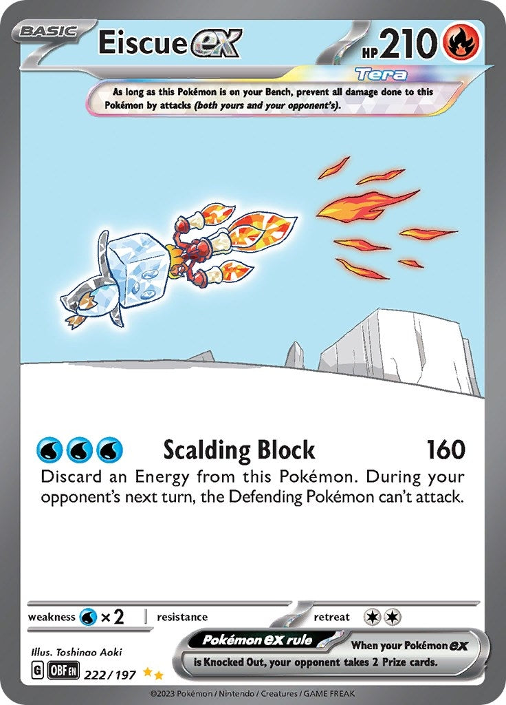 Eiscue ex (222/197) (SV03: Obsidian Flames)