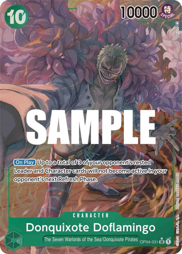 Image for Donquixote Doflamingo (031) (Alternate Art) (OP04-031) (Kingdoms of Intrigue) - One Piece Card Game