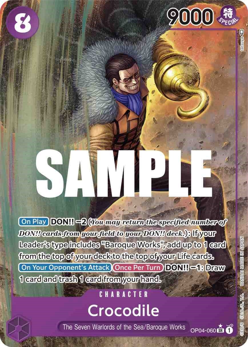 Image for Crocodile (060) (Alternate Art) (OP04-060) (Kingdoms of Intrigue) - One Piece Card Game